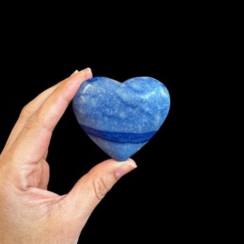 Blue Quartz Heart
