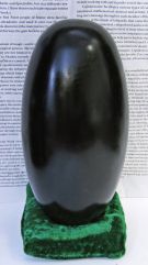 8" Black Shiva Lingam