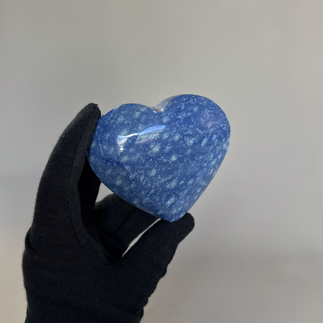 Blue Quartz Heart