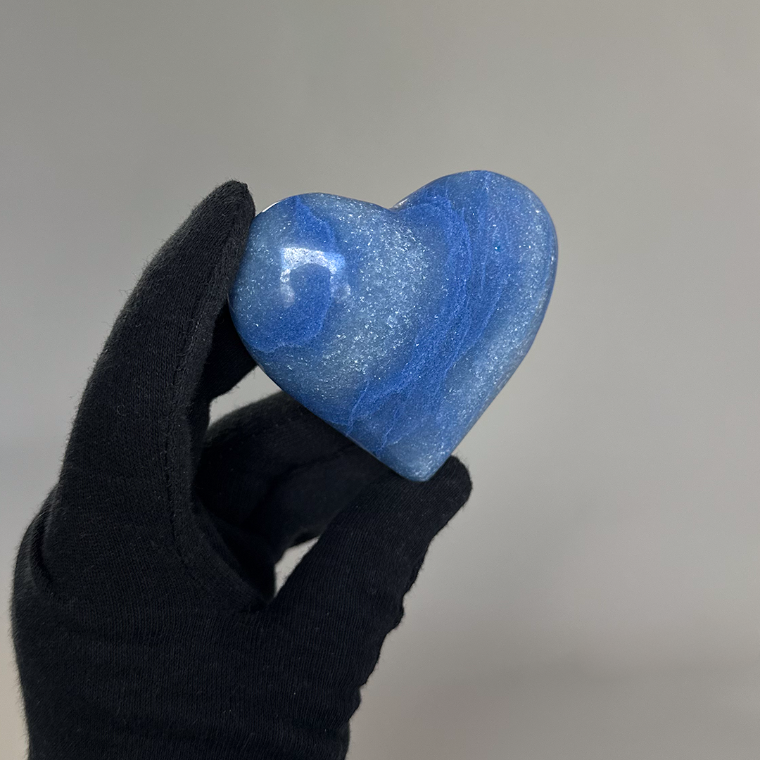 Blue Quartz Heart