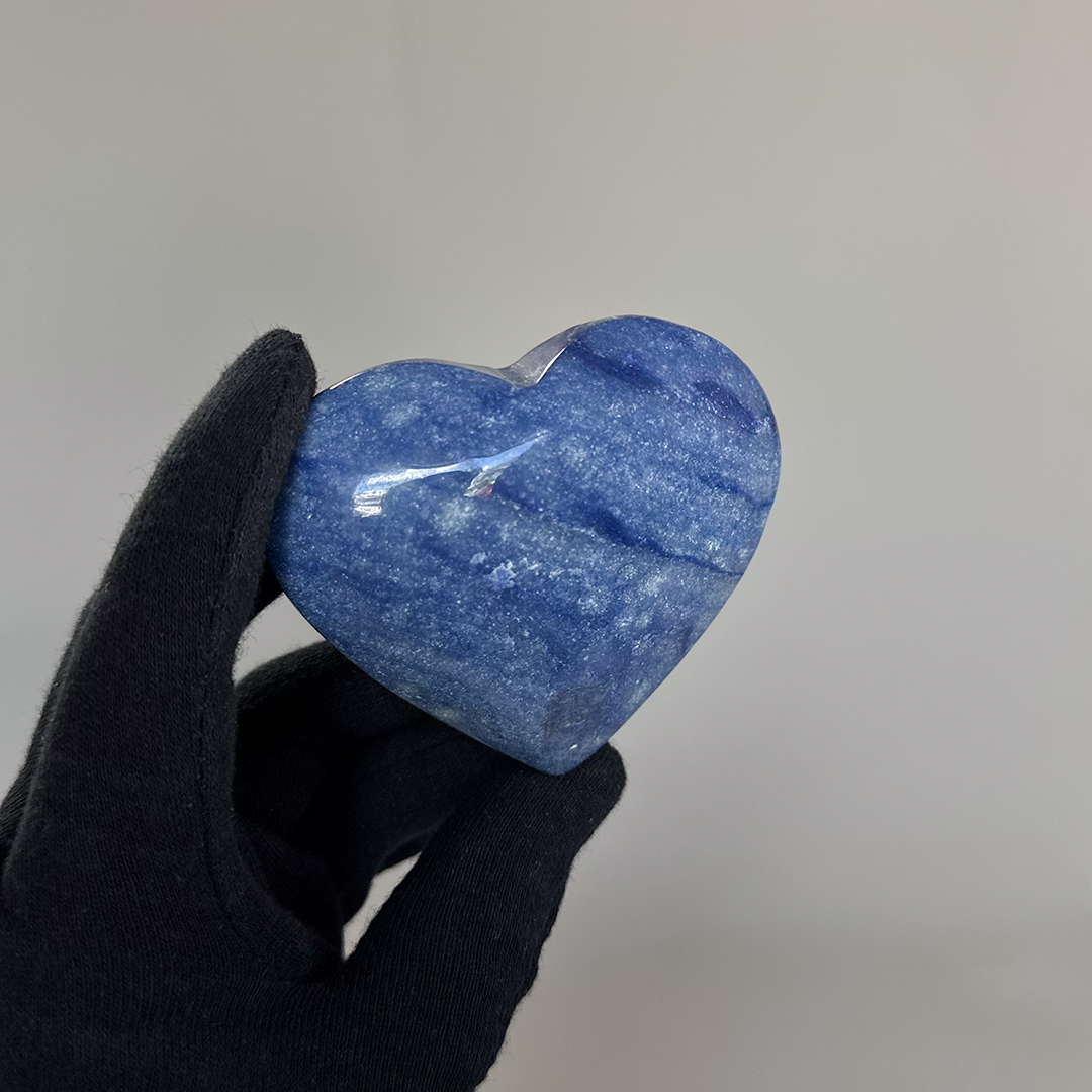 Blue Quartz Heart