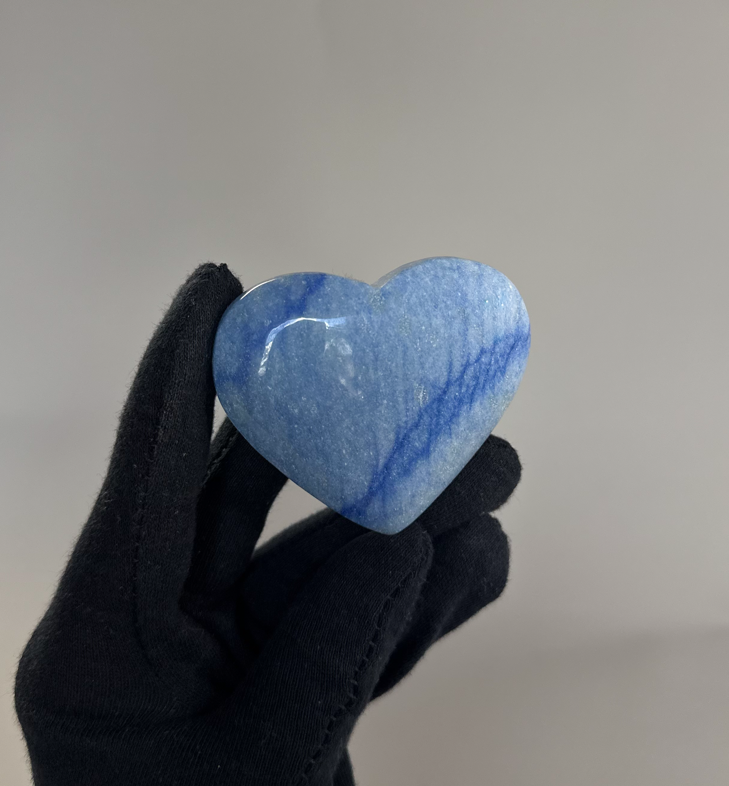 Blue Quartz Heart