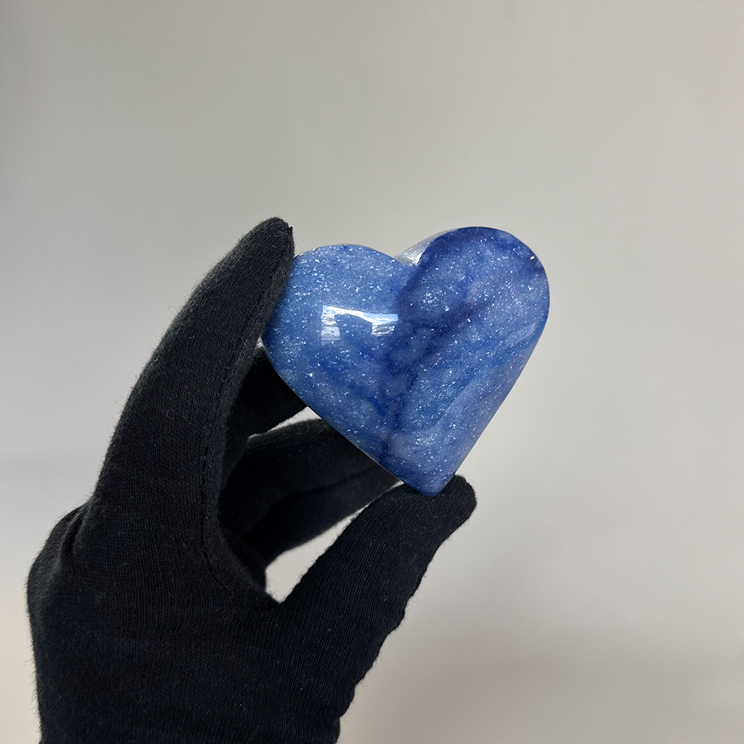 Blue Quartz Heart