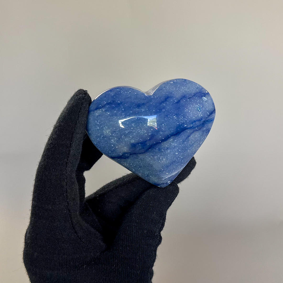 Blue Quartz Heart