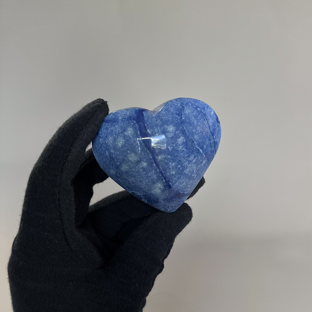 Blue Quartz Heart