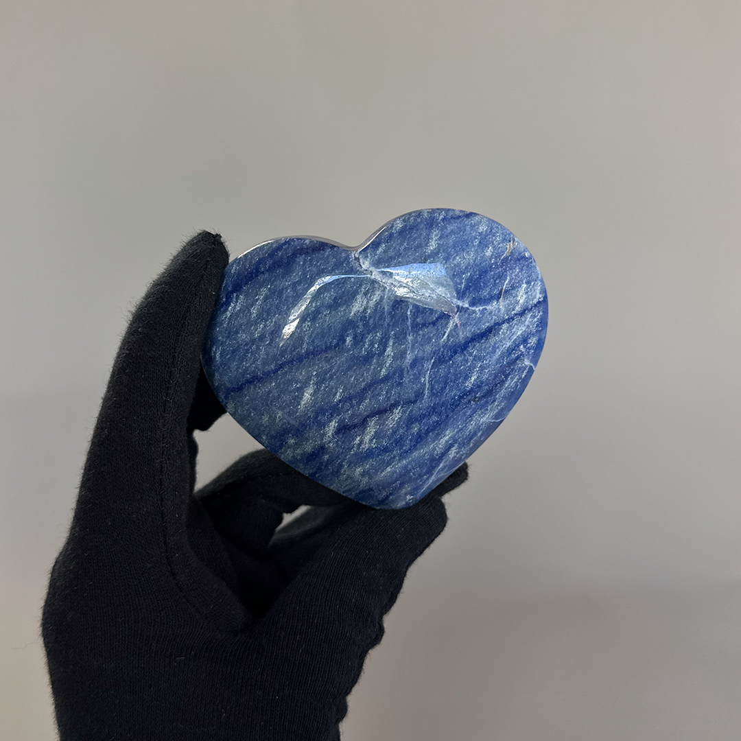 Blue Quartz Heart