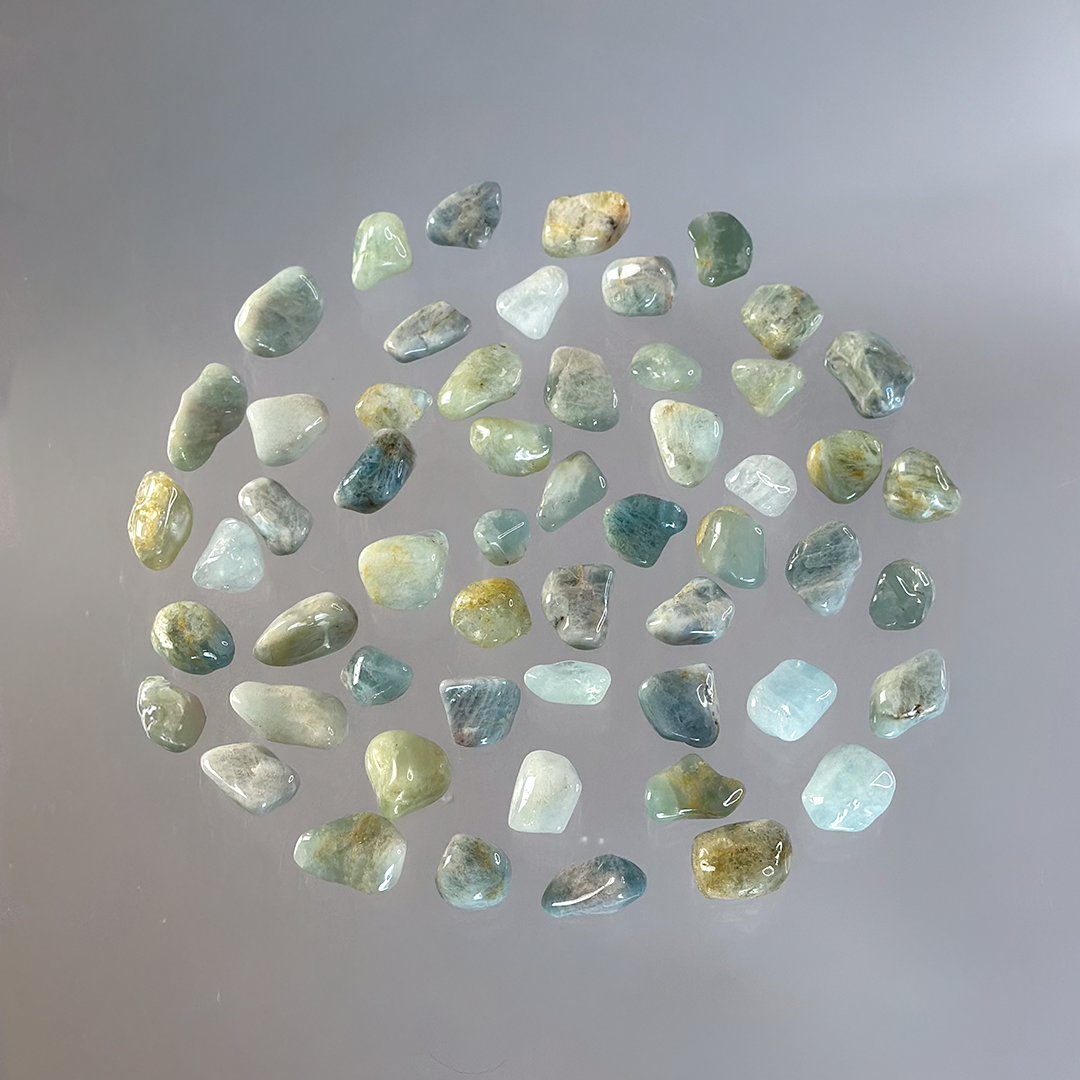 Aquamarine Tumbled (Small) 54 Pack