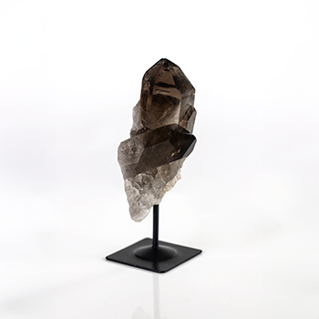 Smoky Quartz Point on Metal Base