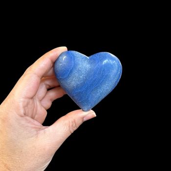 Blue Quartz Heart