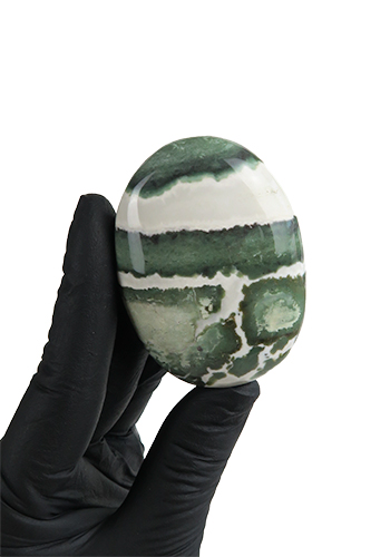 Green Sardonyx Palm Stone