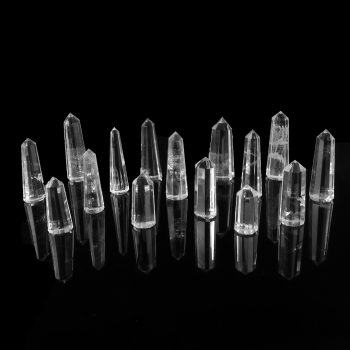 Faceted Clear Quartz Generator Small 15 Pack #2