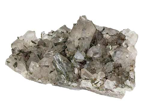 Epidot in Quartz Matrix