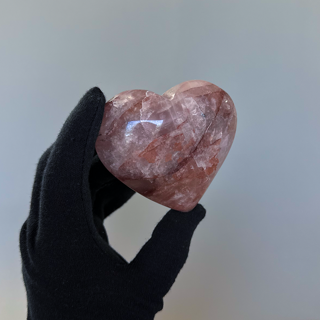 Hematoidal Quartz Heart