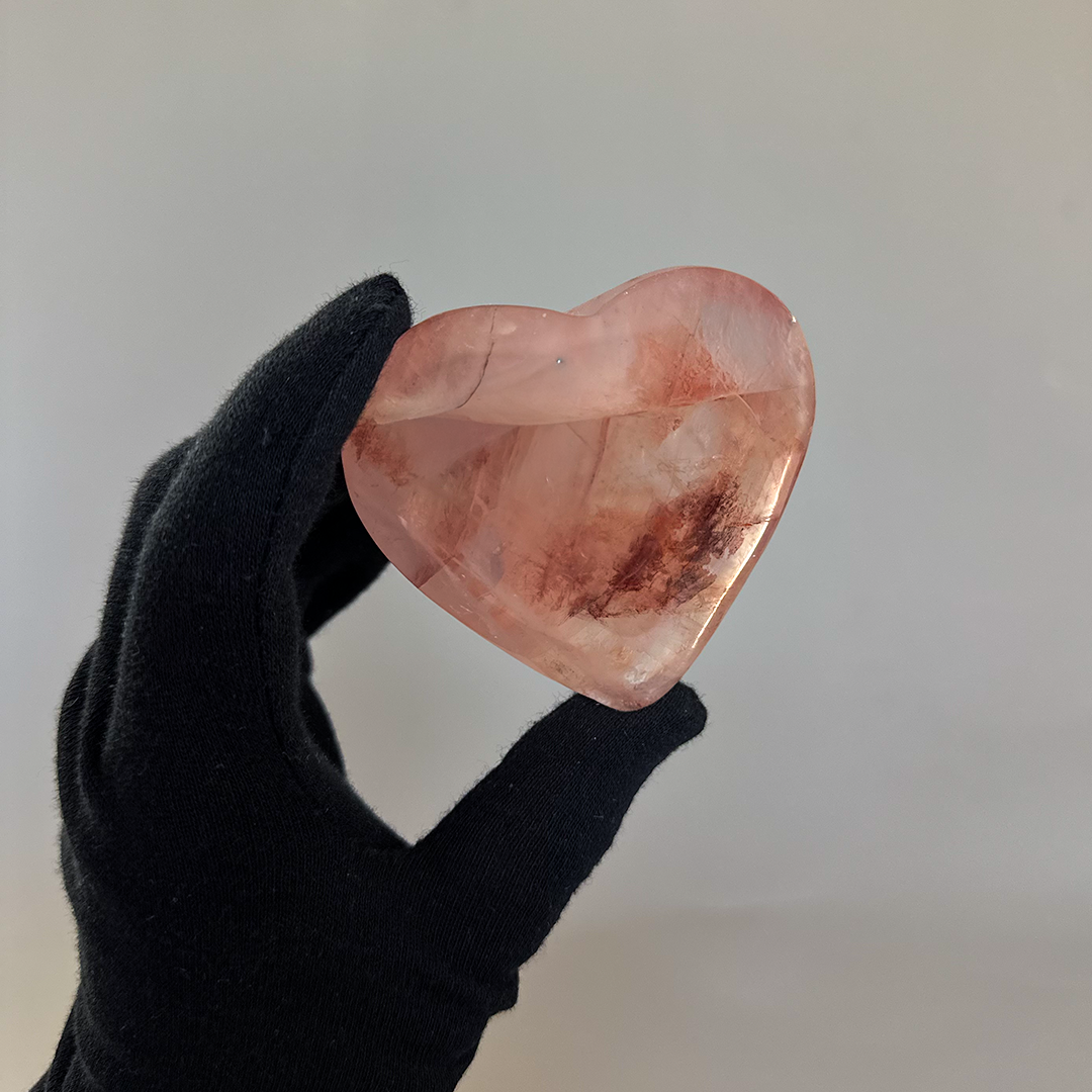 Hematoidal Quartz Red, Heart