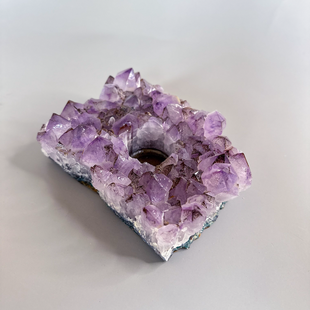 Candle Holder, Amethyst