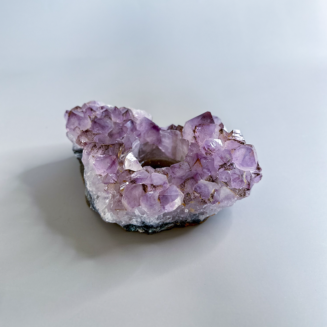 Candle Holder, Amethyst
