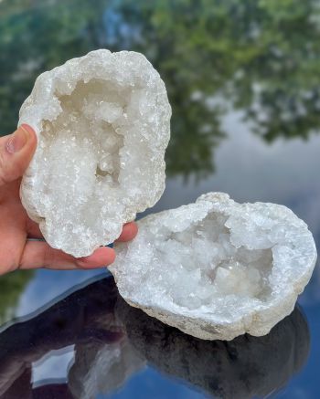 Crystal Geode Pair