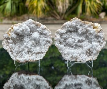 Crystal Geode Pair