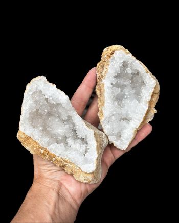 Crystal Geode Pair