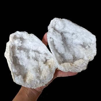 Crystal Geode Pair