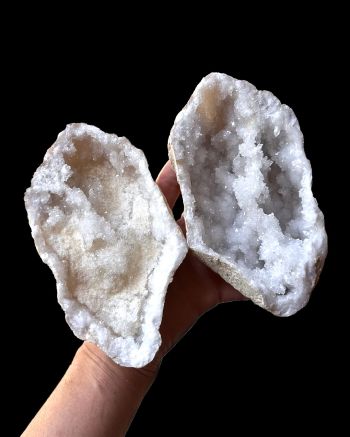 Crystal Geode Pair