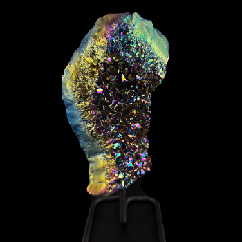 Rainbow Aura Cluster On Metal  Base #2