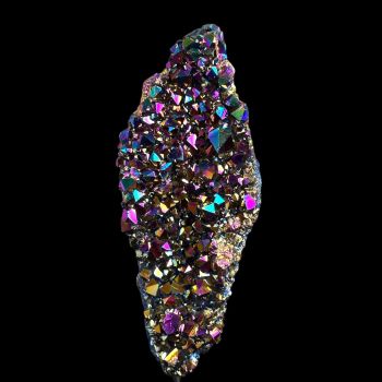 Rainbow Aura Cluster On Metal  Base #2