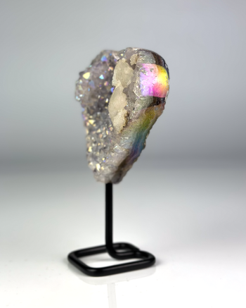 Angel Aura Heart cluster on Metal Base #2
