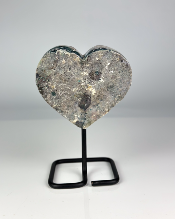 Angel Aura Heart cluster on Metal Base #4
