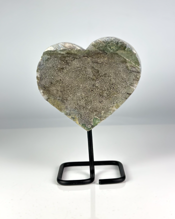 Angel Aura Heart cluster on Metal Base #2
