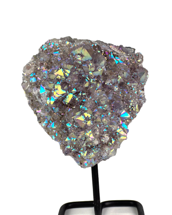 Angel Aura Heart cluster on Metal Base #2