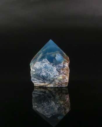 Blue Onyx Semi Polished Point