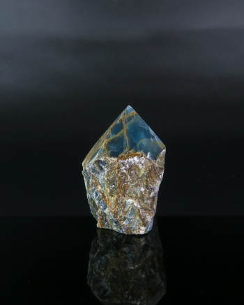 Blue Onyx Semi Polished Point