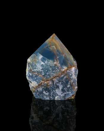 Blue Onyx Semi Polished Point
