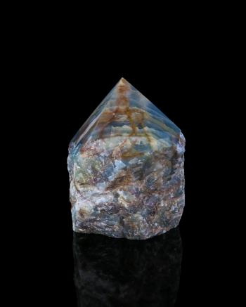 Blue Onyx Semi Polished Point #2