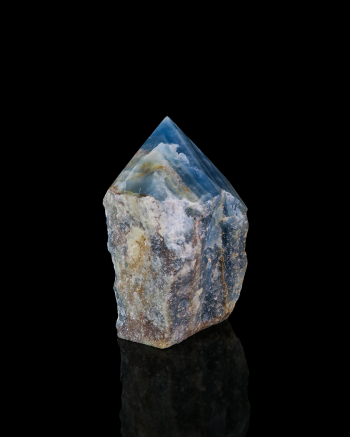 Blue Onyx Semi Polished Point #2
