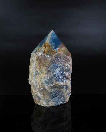 Blue Onyx Semi Polished Point #3