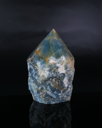 Blue Onyx Semi Polished Point