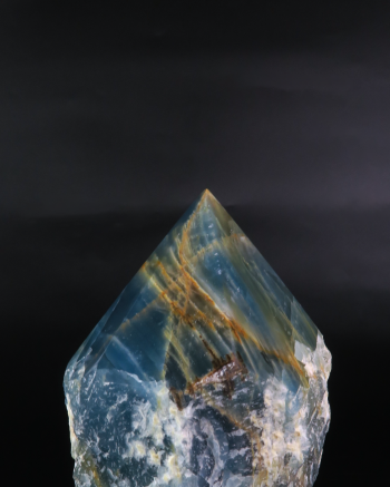 Blue Onyx Semi Polished Point #3