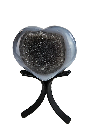 Agate Druzy Heart
