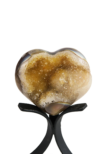 Agate Druzy Heart