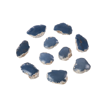 Angelite Semi Polished Face 10 Pack