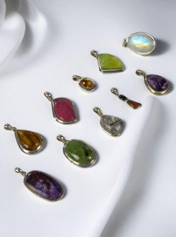 Mix Gem Crystal Pendant 10 Pack #3