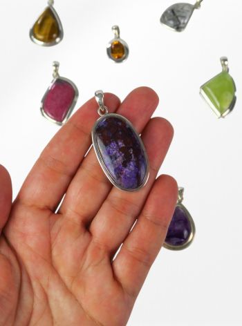 Mix Gem Crystal Pendant 10 Pack #4
