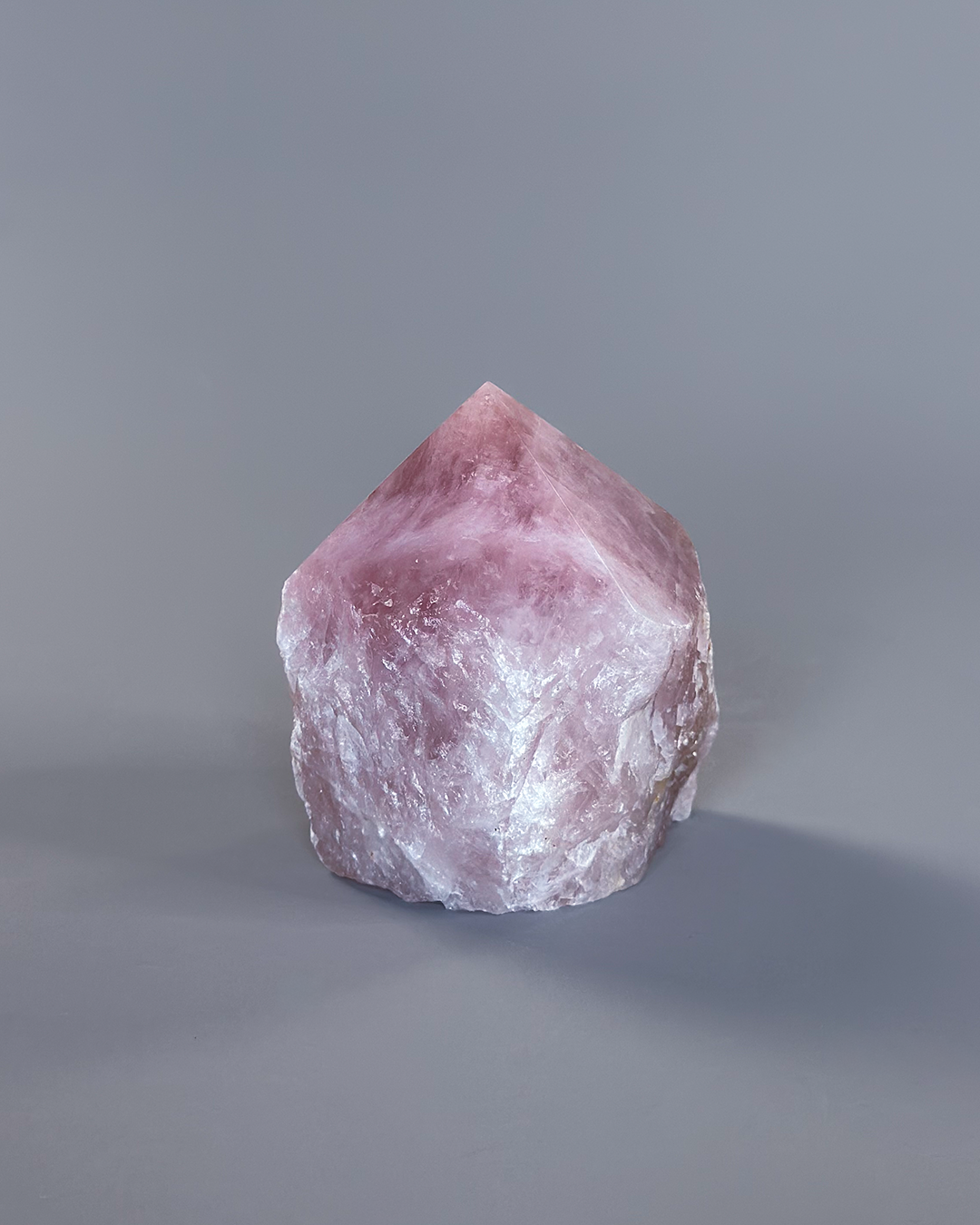 Rose Quartz Semi Polished Point