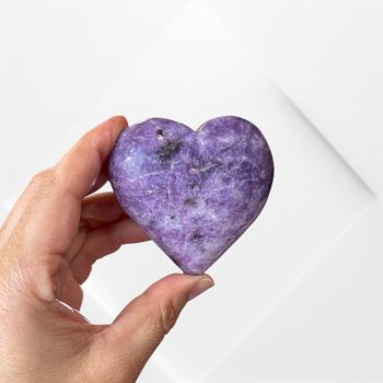 Lepidolite Heart