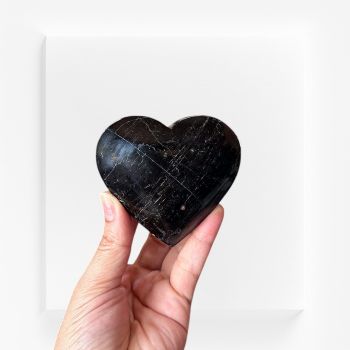 Black Tourmaline Heart