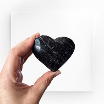 Black Tourmaline Heart