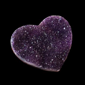 Amethyst Druzy Heart #2