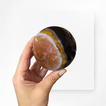 Agate Black Sphere